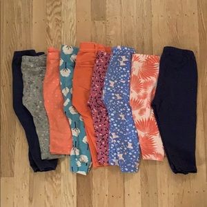 Bundle / lot of nine leggings all size 12-18 mo